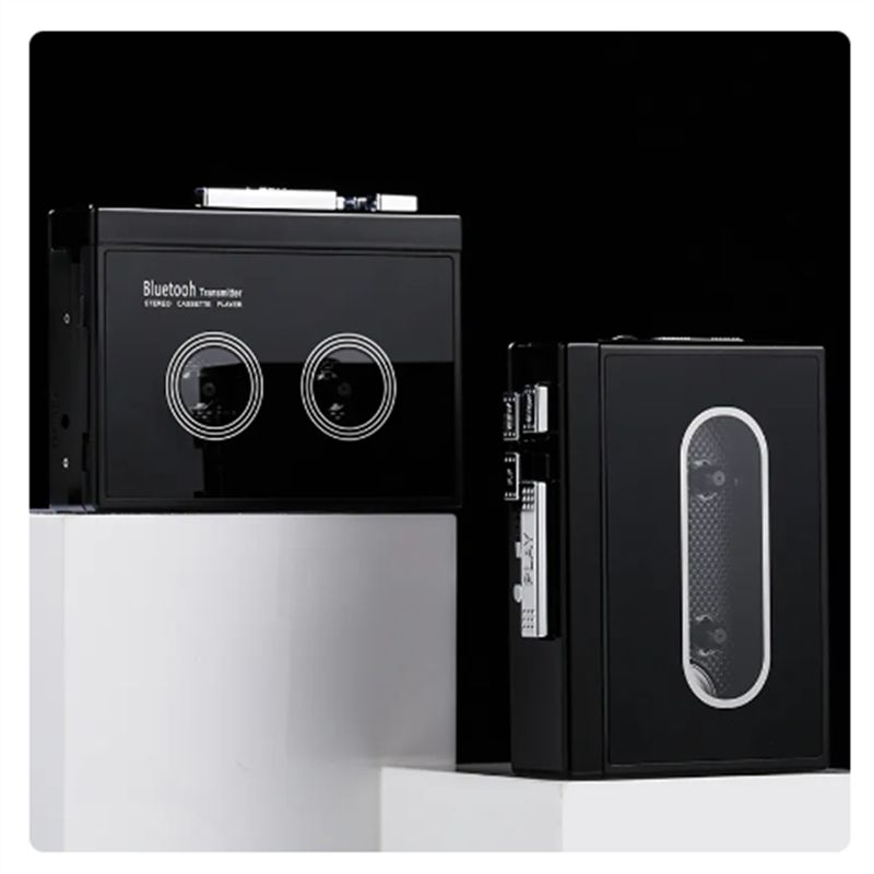 Audio Happy Music - HAPPY DIAN!Black Retro Stereo Cassette Player