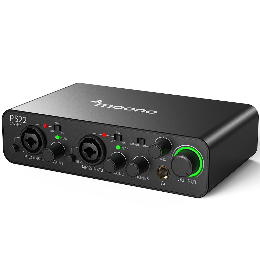 Audio Music Software - MAONO PS22 Professional Audio Interfaces Mixers