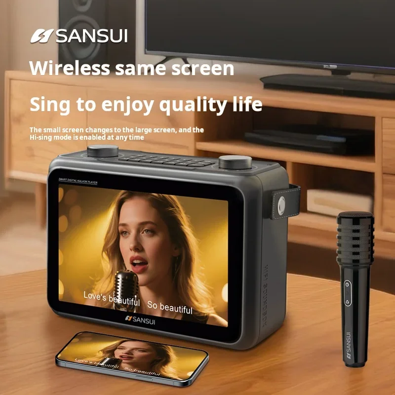 SANSUI K115 LED Screen 10.1-in - Audio Music To Lyrics 评论和价格