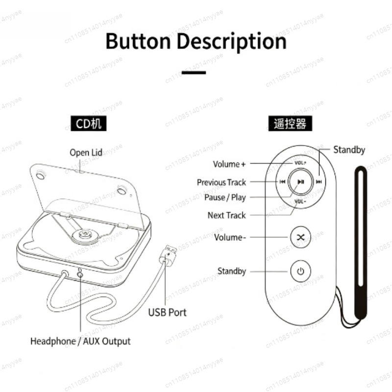 Car CD Player External Drive - - Audio Music Add 评论和价格