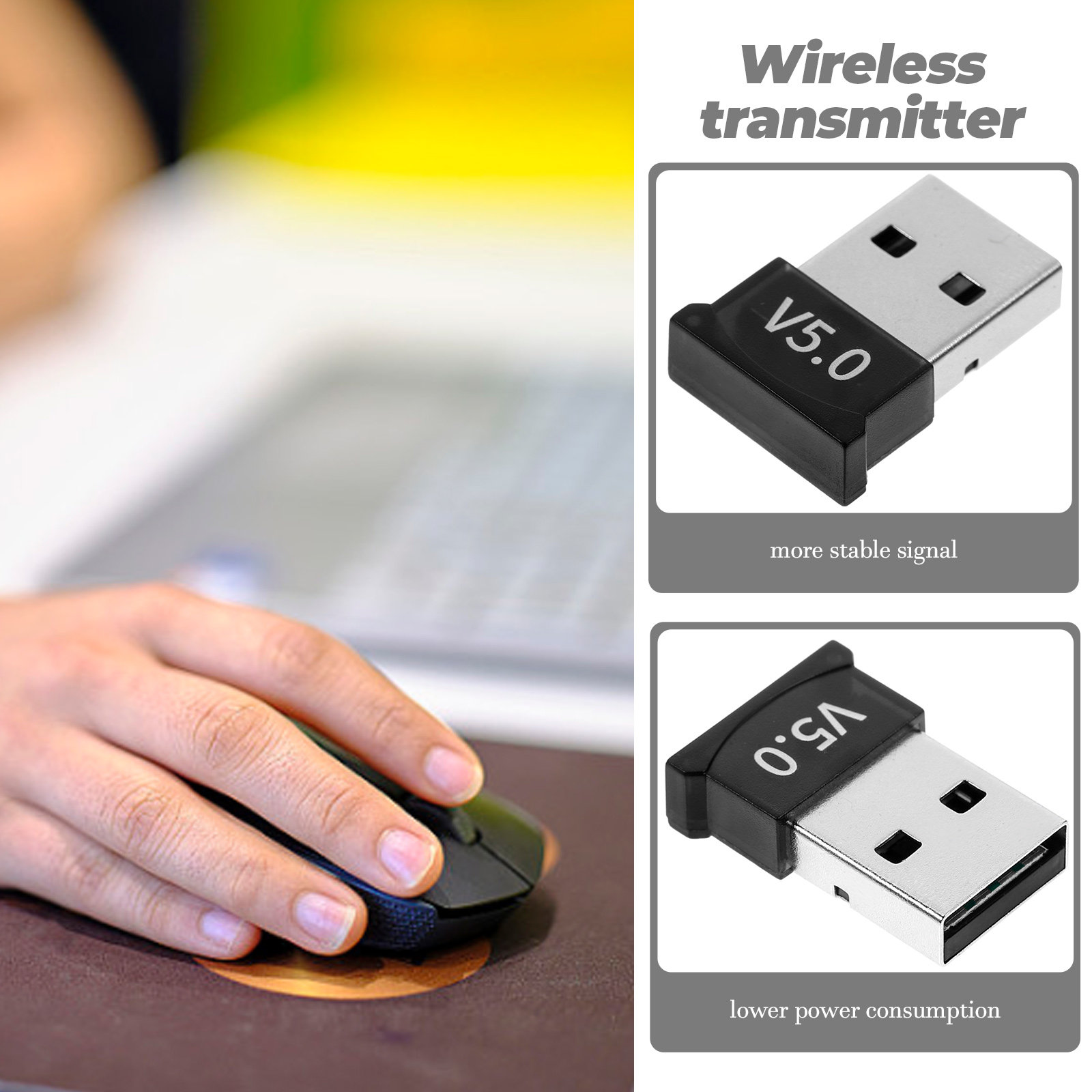 USB 5.0 Adapter Wireless Dongl - Audio Music File 评论和价格
