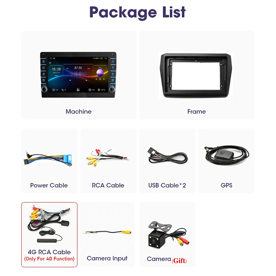 8G Ram 128GB Android 14 Car Ra - Audio Music To Text 评论和价格