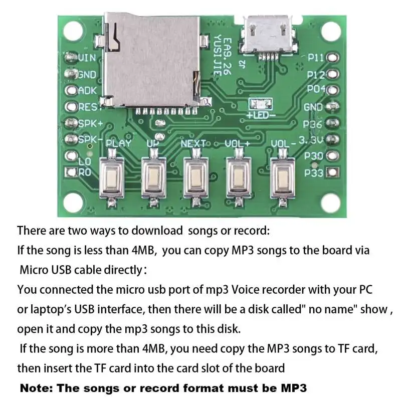 RCmall MP3 Voice Module Kit We - Audio Music Mp3 Download Free 评论和价格